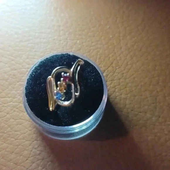 Gold-plated Mother's ring. yellow - Picture 4 of 7